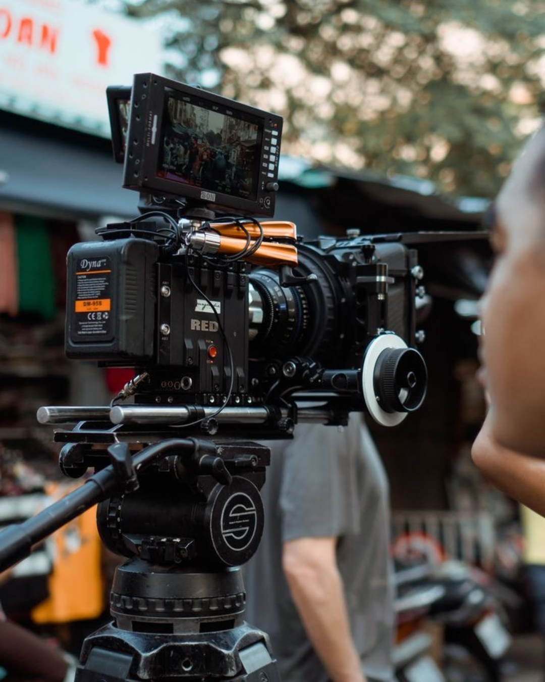 Camera recording outside
